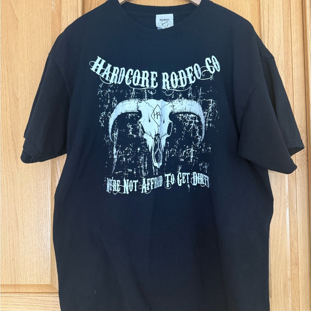 Hardcore Rodeo Co Black Skull Graphic Tee
